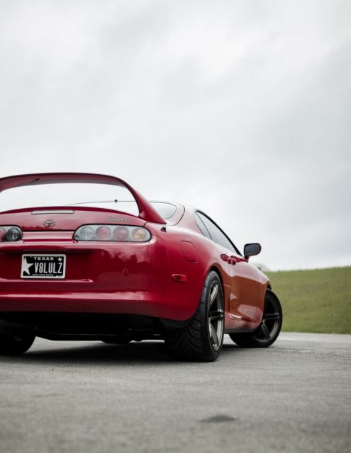 1993 Red Toyota Supra Coupe