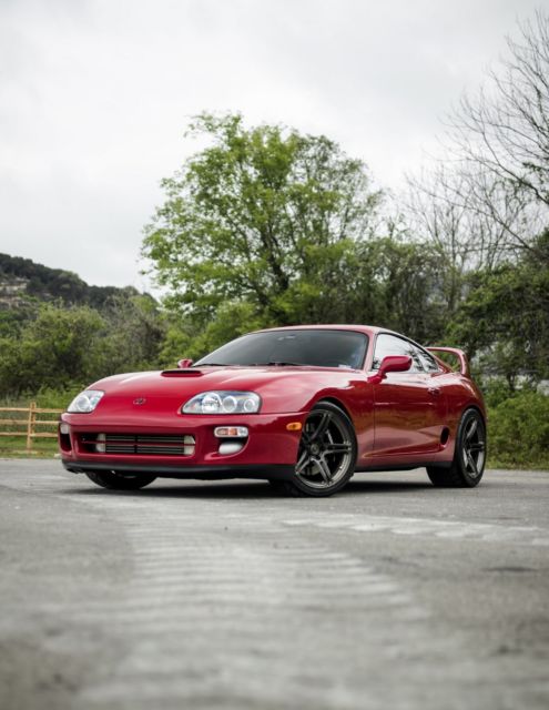 1993 Red Toyota Supra Coupe