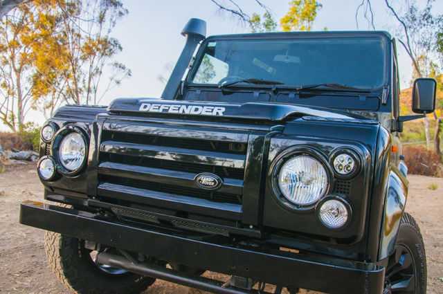 1989 Black Land Rover Defender SUV
