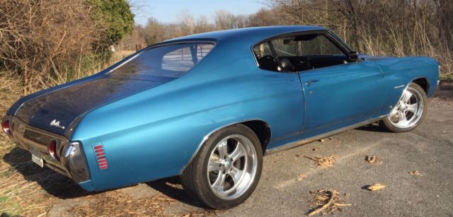 1972 Blue Chevrolet Chevelle Coupe