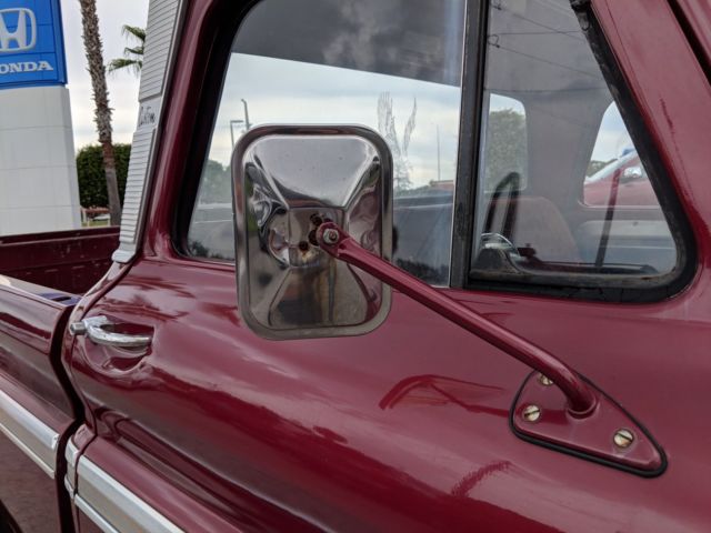 1966 MAROON Chevrolet C-10 Standard Cab Pickup