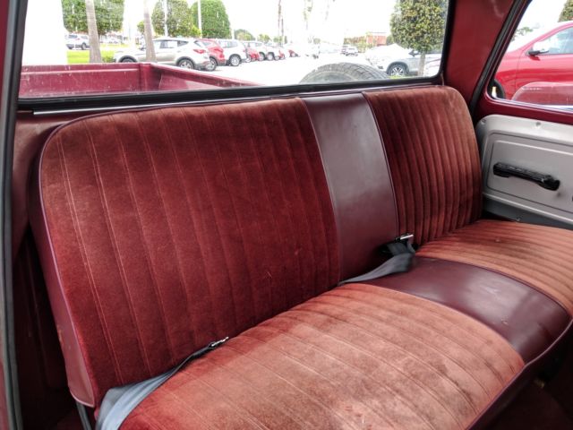 1966 MAROON Chevrolet C-10 Standard Cab Pickup