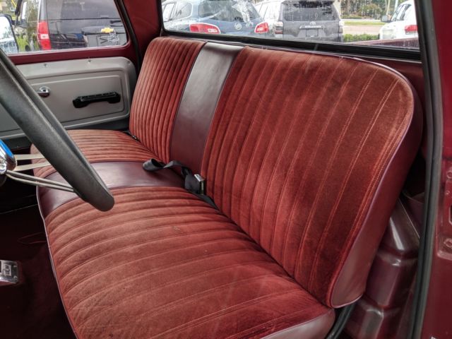 1966 MAROON Chevrolet C-10 Standard Cab Pickup