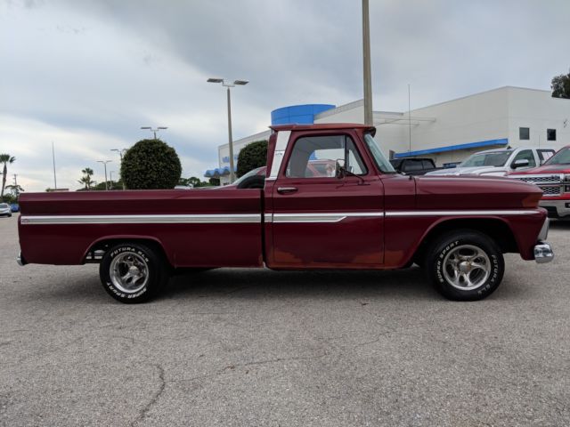 1966 MAROON Chevrolet C-10 Standard Cab Pickup