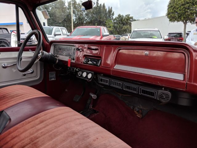 1966 MAROON Chevrolet C-10 Standard Cab Pickup