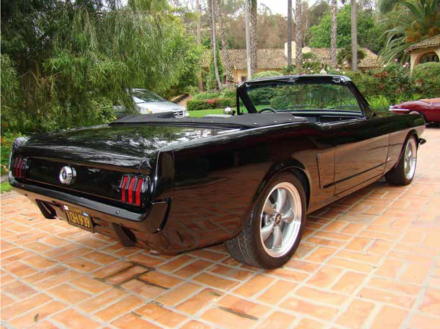 1965 Black Ford Mustang Convertible