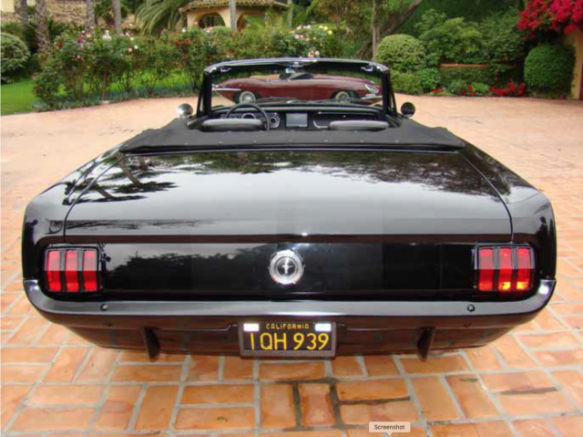 1965 Black Ford Mustang Convertible