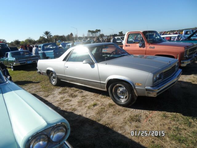 1986 silver Chevrolet El Camino