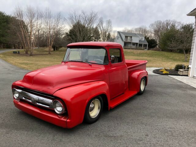 1956 California Red Ford F-100 Cab & Chassis