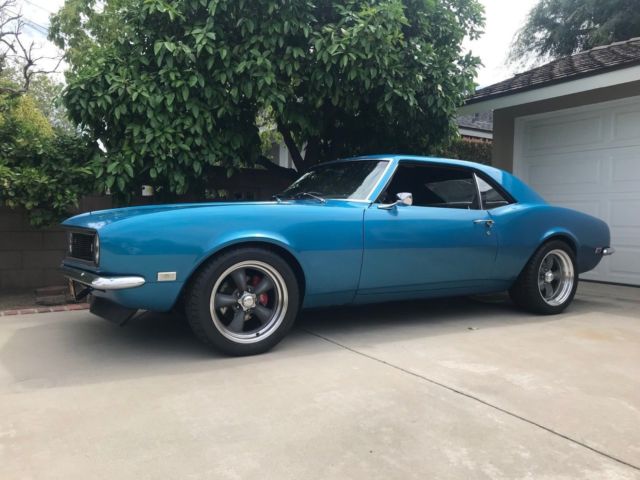 1968 Blue Chevrolet Camaro