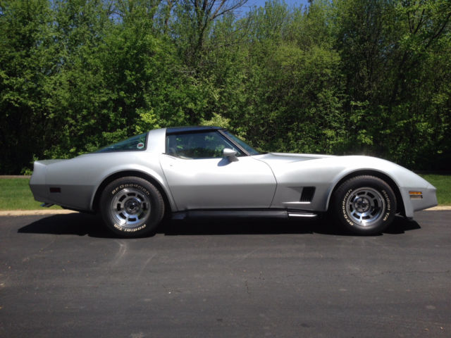 1981 Silver Chevrolet Corvette Coupe