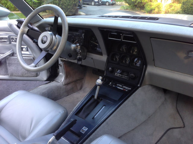 1981 Silver Chevrolet Corvette Coupe