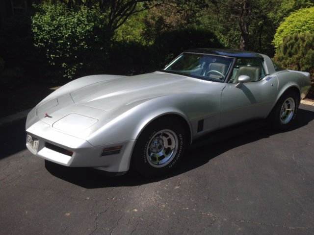 1981 Silver Chevrolet Corvette Coupe