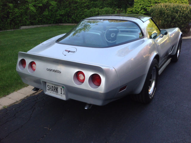 1981 Silver Chevrolet Corvette Coupe