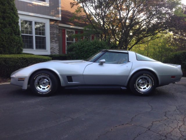 1981 Silver Chevrolet Corvette Coupe
