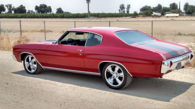 1971 Burgundy Chevrolet Chevelle Coupe
