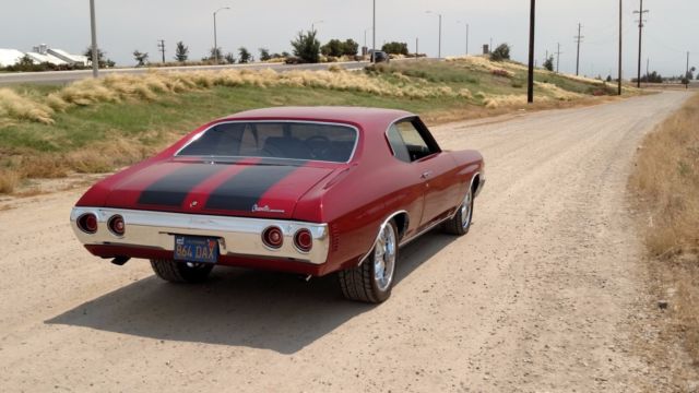 1971 Burgundy Chevrolet Chevelle Coupe
