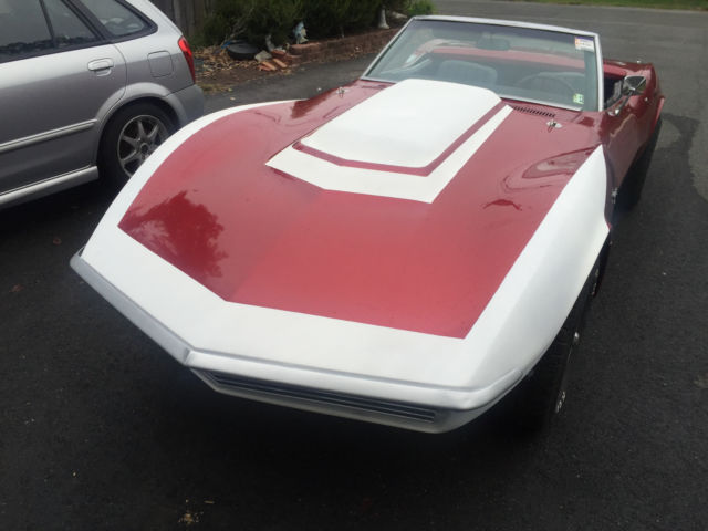 1968 Red Chevrolet Corvette Convertible