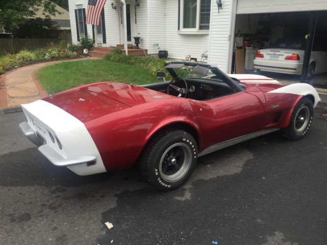 1968 Red Chevrolet Corvette Convertible
