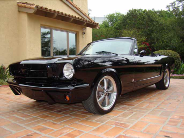 1965 Black Ford Mustang Convertible