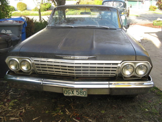 1962 Black Chevrolet Bel Air/150/210 2 door hard top