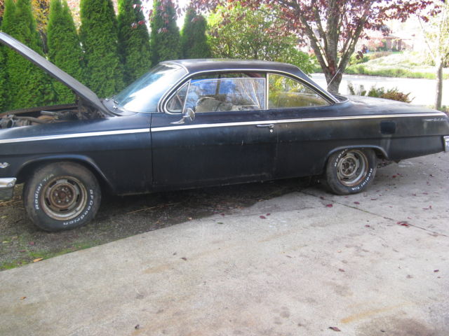 1962 Black Chevrolet Bel Air/150/210 2 door hard top