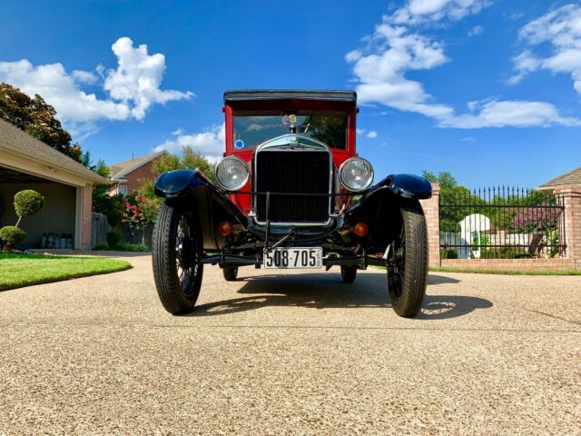 1926 Burgundy Ford Model T Coupe