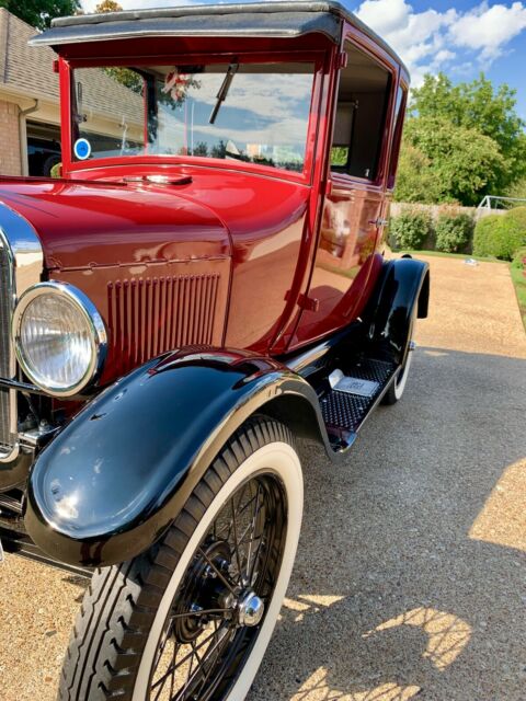 1926 Burgundy Ford Model T Coupe