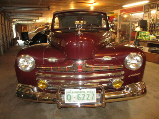 1946 Maroon Ford Ford Convertable Convertible