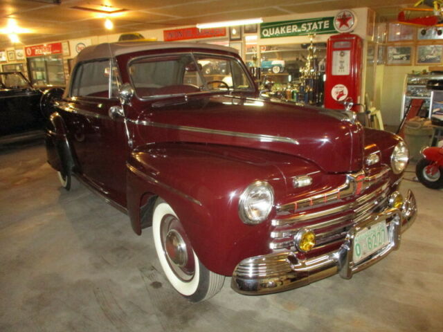 1946 Maroon Ford Ford Convertable Convertible