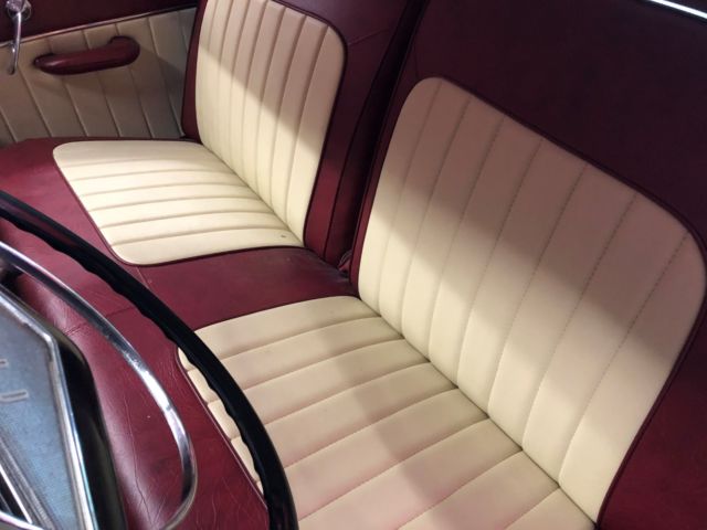 1951 Burgundy Ford Victoria 2 Dr HT