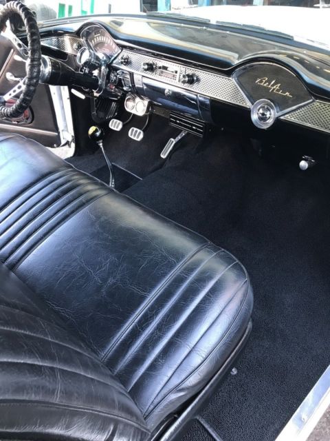 1955 White Chevrolet Bel Air/150/210 Coupe