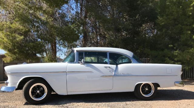 1955 White Chevrolet Bel Air/150/210 Coupe