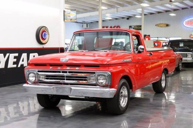 1962 Red Ford F-100 Pickup Truck