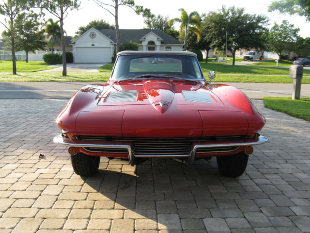 1963 Red Chevrolet Corvette Convertible