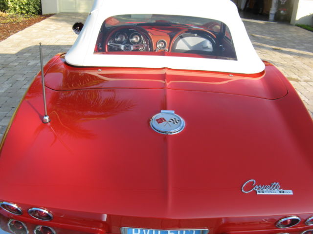 1963 Red Chevrolet Corvette Convertible