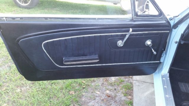 1965 Powder Blue Ford Mustang 2 door coupe