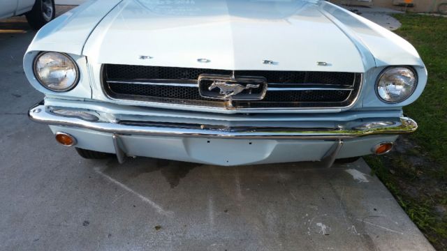 1965 Powder Blue Ford Mustang 2 door coupe