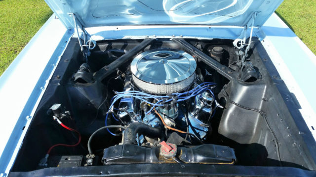 1965 Powder Blue Ford Mustang 2 door coupe