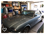 1965 Sky blue Ford Mustang Sedan