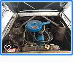 1965 Sky blue Ford Mustang Sedan
