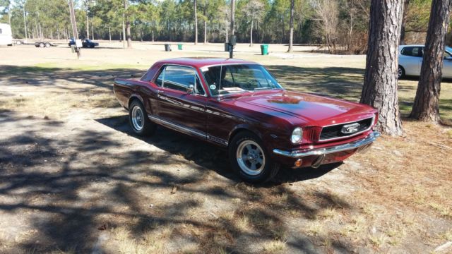 1966 Burgundy Ford Mustang Coupe