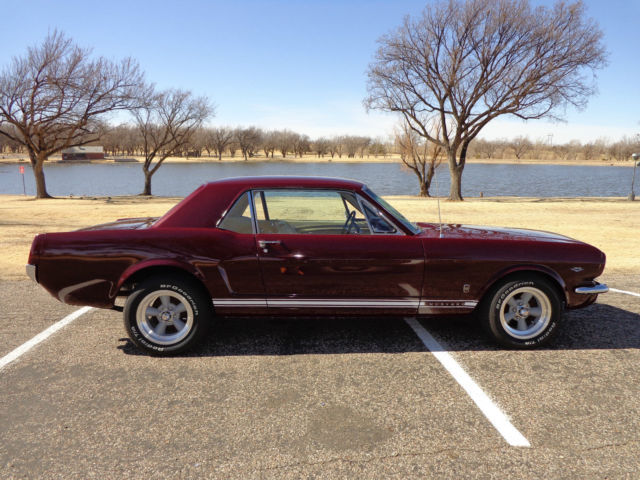 1966 Burgundy Ford Mustang Coupe