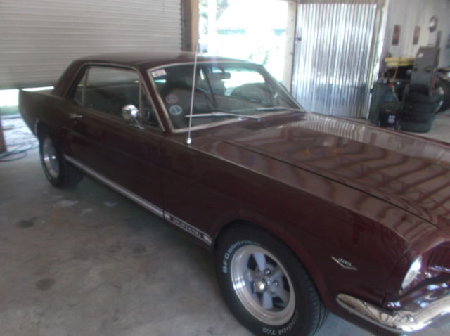 1966 Burgundy Ford Mustang Coupe