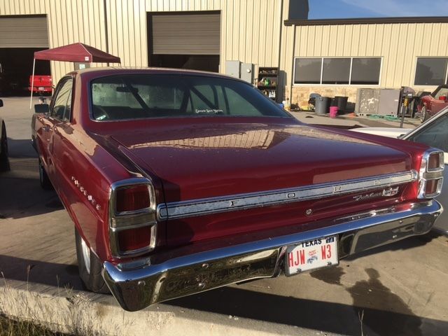 1967 Red Ford Fairlane Coupe