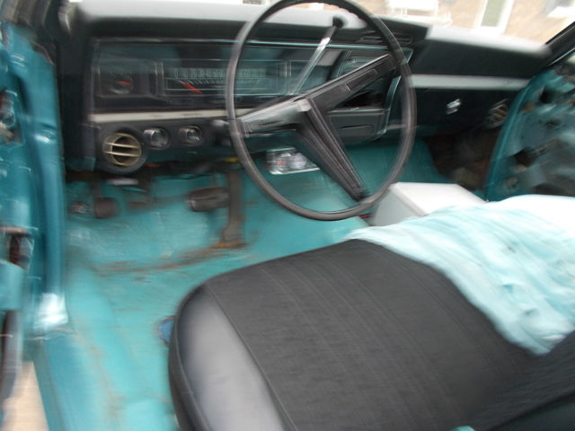 1968 Blue Chevrolet Impala 4dr SPORTS SEDAN