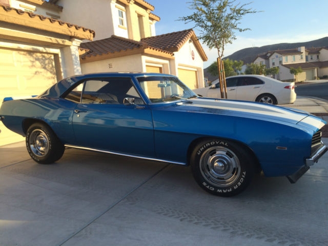 1969 Blue Chevrolet Camaro Coupe