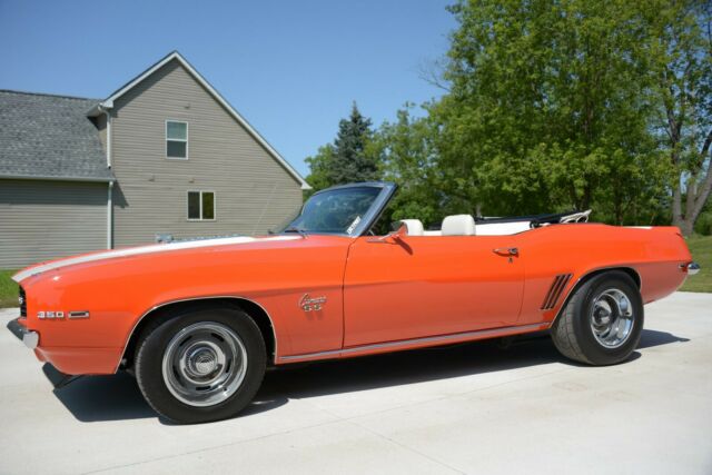 1969 huggar orange Chevrolet Camaro Convertible