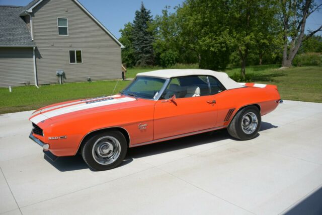 1969 huggar orange Chevrolet Camaro Convertible