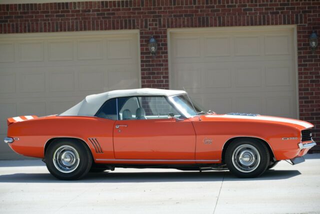 1969 huggar orange Chevrolet Camaro Convertible